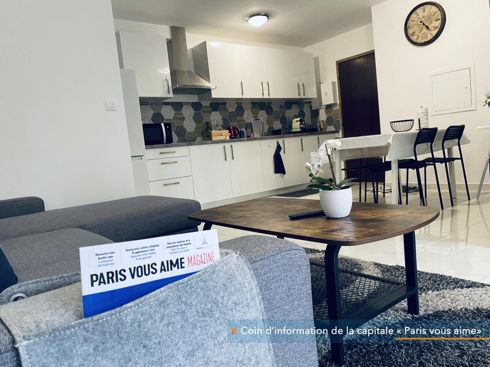 Appartement Parisien Neuf, Moderne Avec Une Grande Salon, 2 Chambres, 4 Lits, Parking Gratuit, 15Min De Paris Et 13 Min Aeroport Orly ヴィトリー・シュル・セーヌ エクステリア 写真